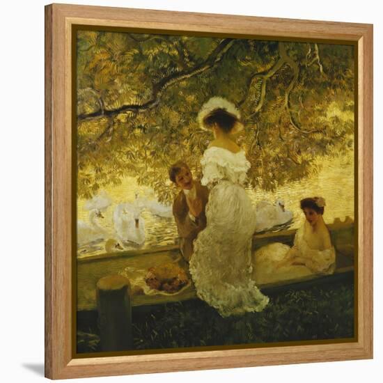 The Boating Trip-Gaston De Latouche-Framed Premier Image Canvas