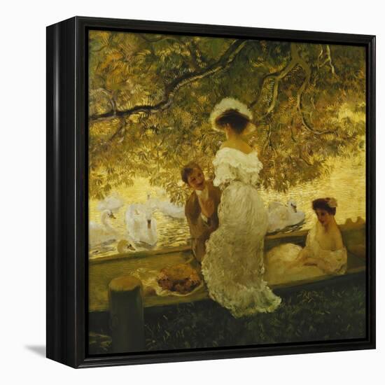 The Boating Trip-Gaston De Latouche-Framed Premier Image Canvas