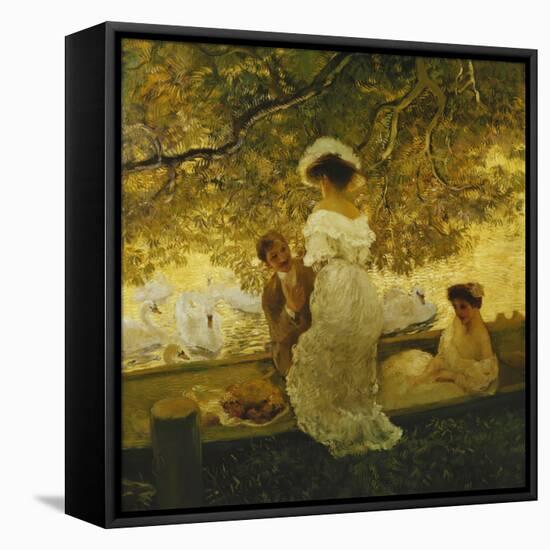 The Boating Trip-Gaston De Latouche-Framed Premier Image Canvas