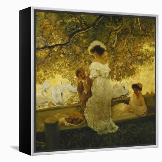 The Boating Trip-Gaston De Latouche-Framed Premier Image Canvas