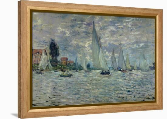 The Boats, or Regatta at Argenteuil, circa 1874-Claude Monet-Framed Premier Image Canvas