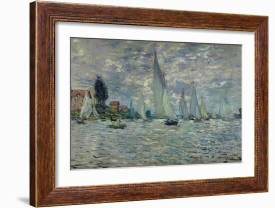 The Boats, or Regatta at Argenteuil, circa 1874-Claude Monet-Framed Giclee Print