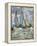 The Boats, or Regatta at Argenteuil-Claude Monet-Framed Stretched Canvas