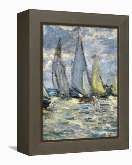 The Boats, or Regatta at Argenteuil-Claude Monet-Framed Stretched Canvas