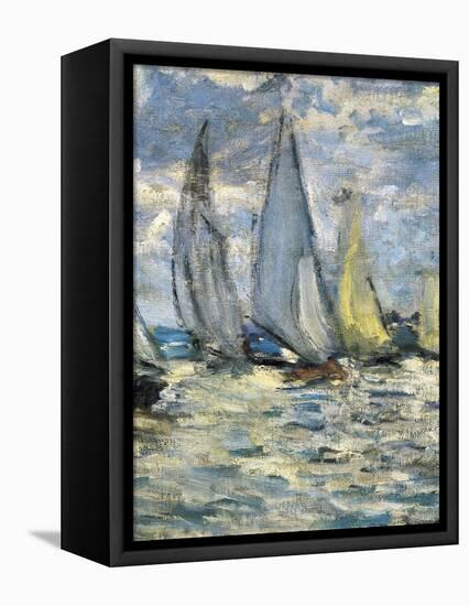 The Boats, or Regatta at Argenteuil-Claude Monet-Framed Stretched Canvas