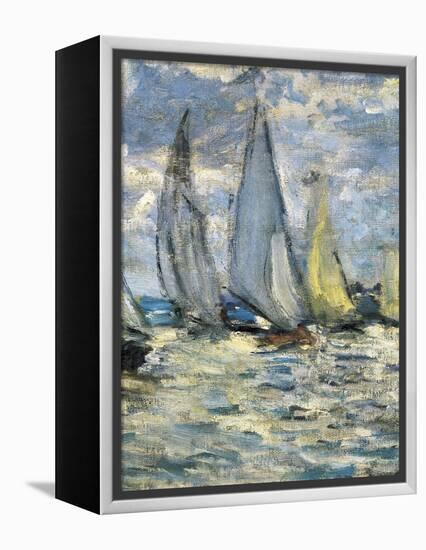 The Boats, or Regatta at Argenteuil-Claude Monet-Framed Stretched Canvas