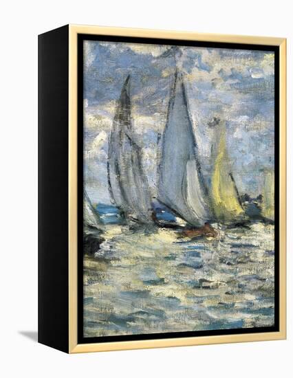 The Boats, or Regatta at Argenteuil-Claude Monet-Framed Stretched Canvas