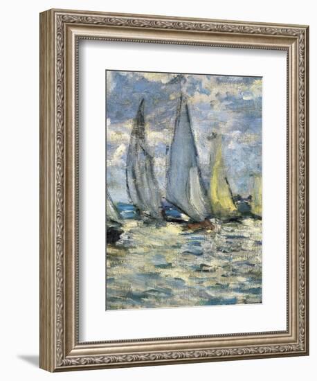 The Boats, or Regatta at Argenteuil-Claude Monet-Framed Premium Giclee Print