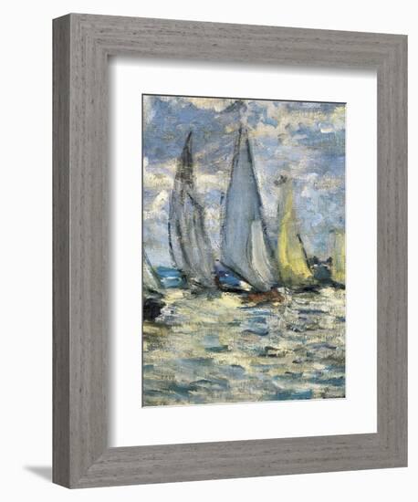 The Boats, or Regatta at Argenteuil-Claude Monet-Framed Premium Giclee Print