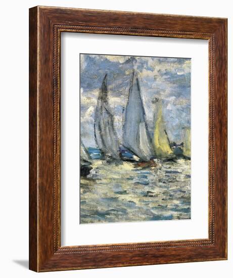 The Boats, or Regatta at Argenteuil-Claude Monet-Framed Premium Giclee Print