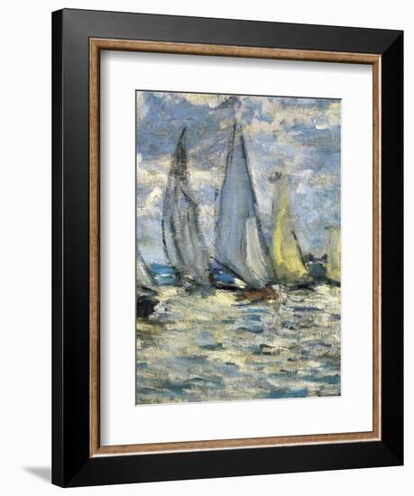 The Boats, or Regatta at Argenteuil-Claude Monet-Framed Premium Giclee Print