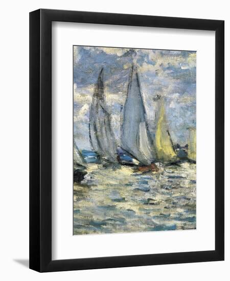 The Boats, or Regatta at Argenteuil-Claude Monet-Framed Premium Giclee Print