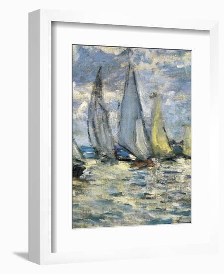 The Boats, or Regatta at Argenteuil-Claude Monet-Framed Premium Giclee Print