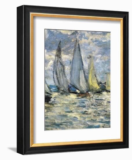 The Boats, or Regatta at Argenteuil-Claude Monet-Framed Premium Giclee Print