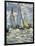 The Boats, or Regatta at Argenteuil-Claude Monet-Framed Premium Giclee Print