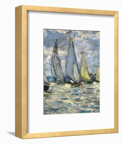 The Boats, or Regatta at Argenteuil-Claude Monet-Framed Art Print