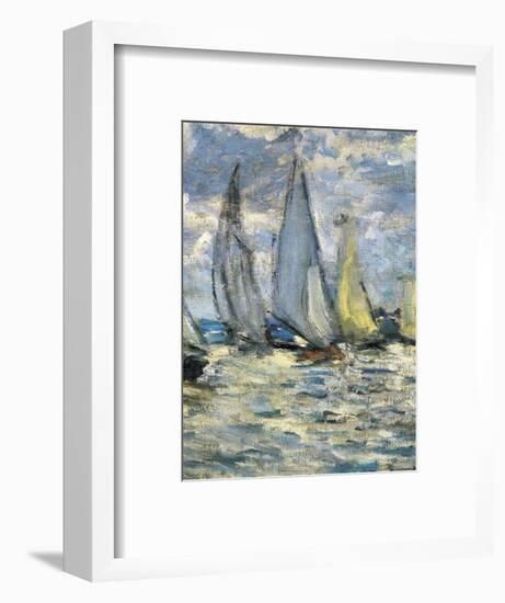 The Boats, or Regatta at Argenteuil-Claude Monet-Framed Art Print