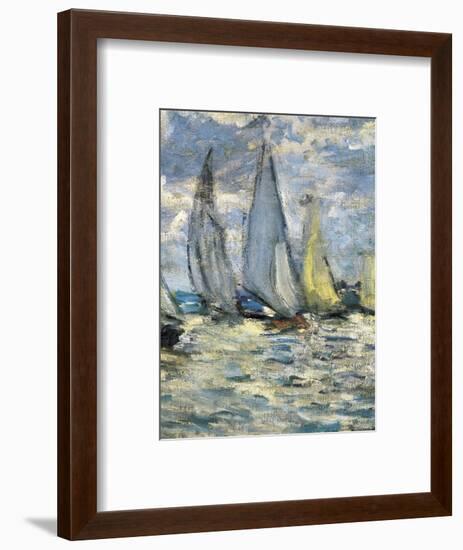 The Boats, or Regatta at Argenteuil-Claude Monet-Framed Art Print