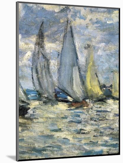 The Boats, or Regatta at Argenteuil-Claude Monet-Mounted Art Print