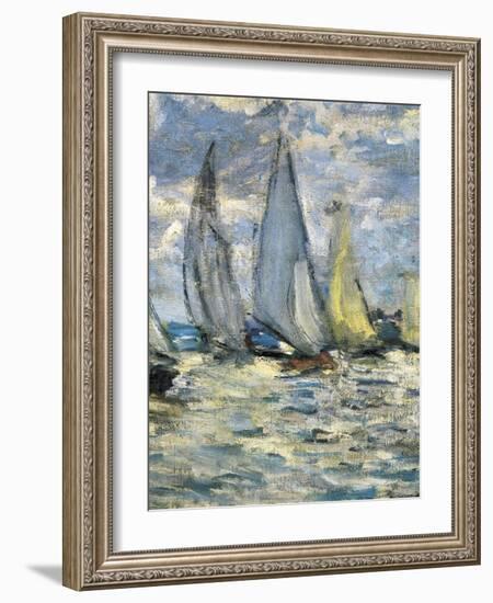 The Boats, or Regatta at Argenteuil-Claude Monet-Framed Art Print