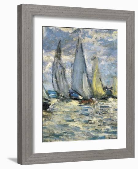 The Boats, or Regatta at Argenteuil-Claude Monet-Framed Art Print