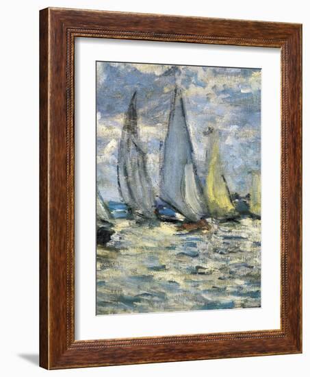 The Boats, or Regatta at Argenteuil-Claude Monet-Framed Art Print