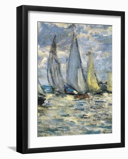 The Boats, or Regatta at Argenteuil-Claude Monet-Framed Art Print