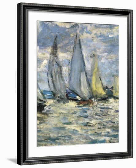 The Boats, or Regatta at Argenteuil-Claude Monet-Framed Premium Giclee Print