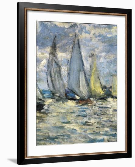 The Boats, or Regatta at Argenteuil-Claude Monet-Framed Premium Giclee Print