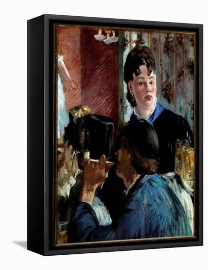 The Bock Waitress - Oil on Canvas, 1878-Edouard Manet-Framed Premier Image Canvas