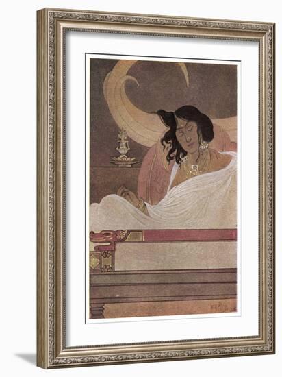 The Bodhisattva's Tusks-Abanindro Nath Tagore-Framed Art Print