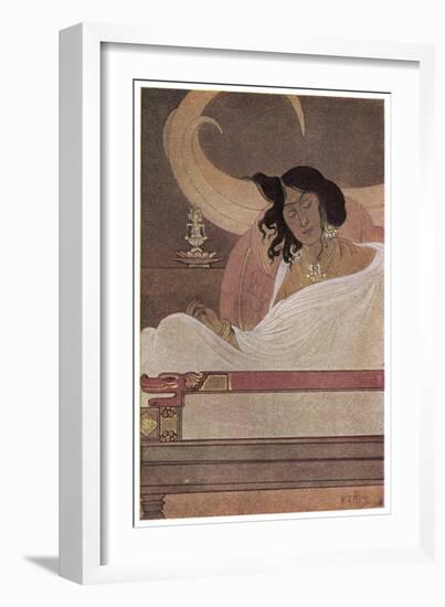 The Bodhisattva's Tusks-Abanindro Nath Tagore-Framed Art Print