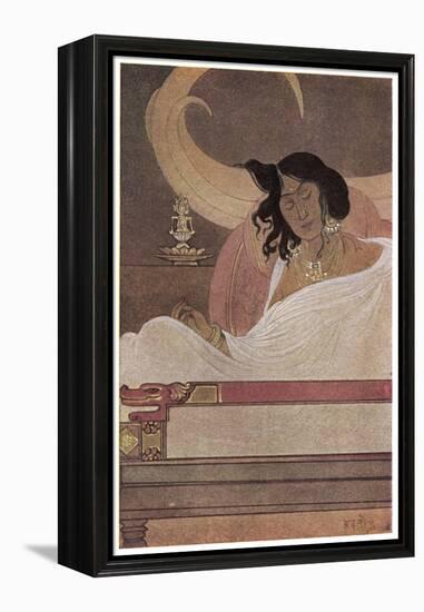 The Bodhisattva's Tusks-Abanindro Nath Tagore-Framed Stretched Canvas