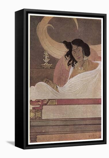 The Bodhisattva's Tusks-Abanindro Nath Tagore-Framed Stretched Canvas
