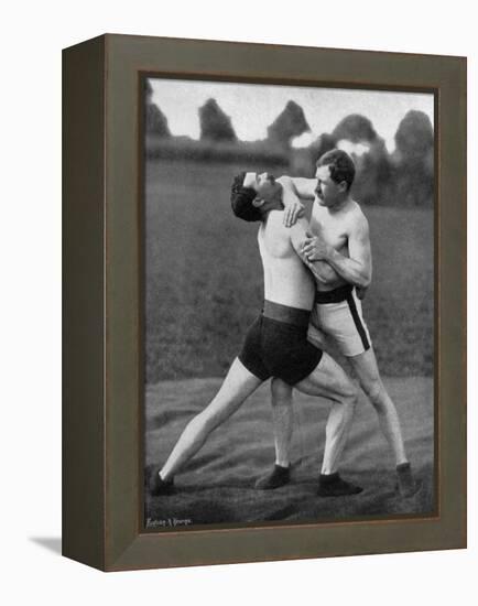 The Body Holt and Neck Double, Wrestling Display, Aldershot, Hampshire, 1896-Gregory & Co-Framed Premier Image Canvas