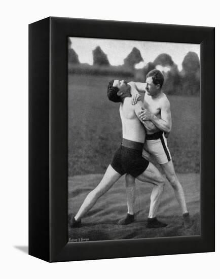 The Body Holt and Neck Double, Wrestling Display, Aldershot, Hampshire, 1896-Gregory & Co-Framed Premier Image Canvas