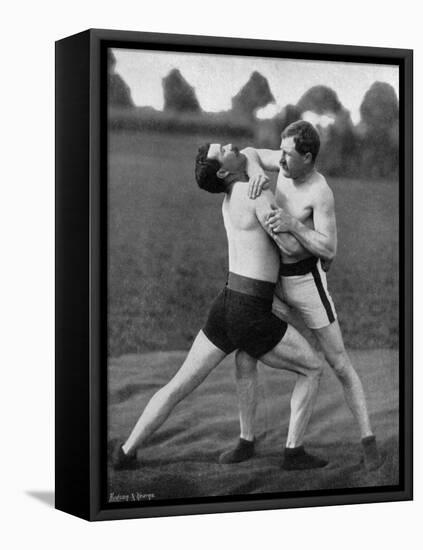 The Body Holt and Neck Double, Wrestling Display, Aldershot, Hampshire, 1896-Gregory & Co-Framed Premier Image Canvas