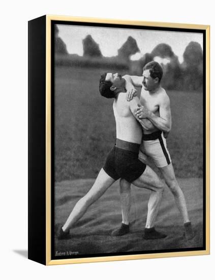 The Body Holt and Neck Double, Wrestling Display, Aldershot, Hampshire, 1896-Gregory & Co-Framed Premier Image Canvas