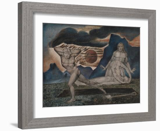 The Body of Abel Found by Adam and Eve-William Blake-Framed Giclee Print