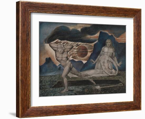 The Body of Abel Found by Adam and Eve-William Blake-Framed Giclee Print