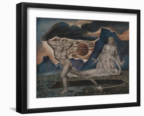 The Body of Abel Found by Adam and Eve-William Blake-Framed Giclee Print