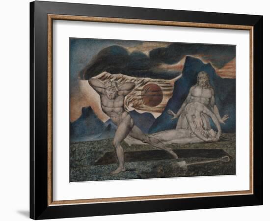 The Body of Abel Found by Adam and Eve-William Blake-Framed Giclee Print