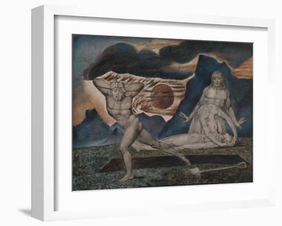 The Body of Abel Found by Adam and Eve-William Blake-Framed Giclee Print