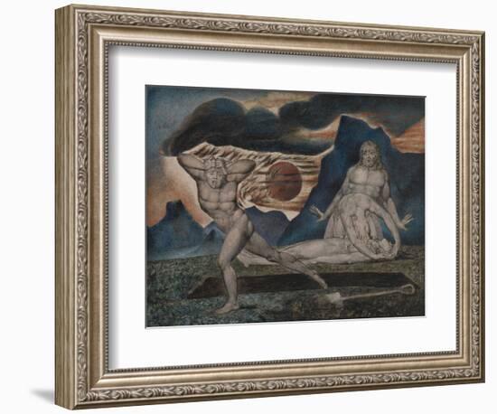 The Body of Abel Found by Adam and Eve-William Blake-Framed Giclee Print