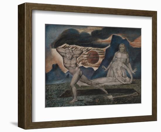 The Body of Abel Found by Adam and Eve-William Blake-Framed Giclee Print