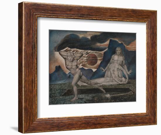 The Body of Abel Found by Adam and Eve-William Blake-Framed Giclee Print