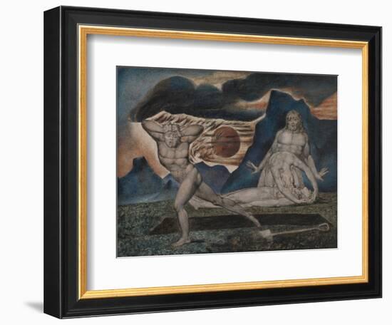 The Body of Abel Found by Adam and Eve-William Blake-Framed Giclee Print