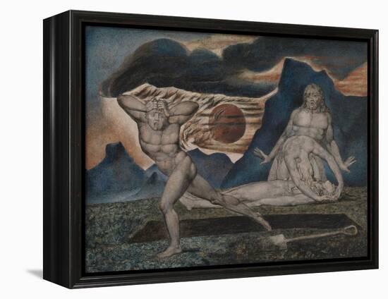 The Body of Abel Found by Adam and Eve-William Blake-Framed Premier Image Canvas