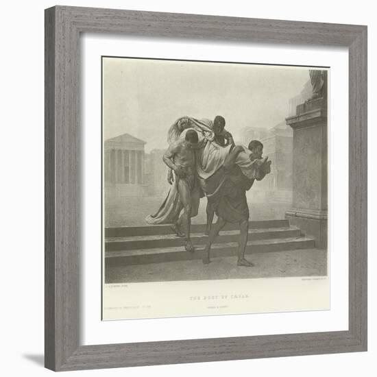 The Body of Caesar-Jean-Andre Rixens-Framed Giclee Print