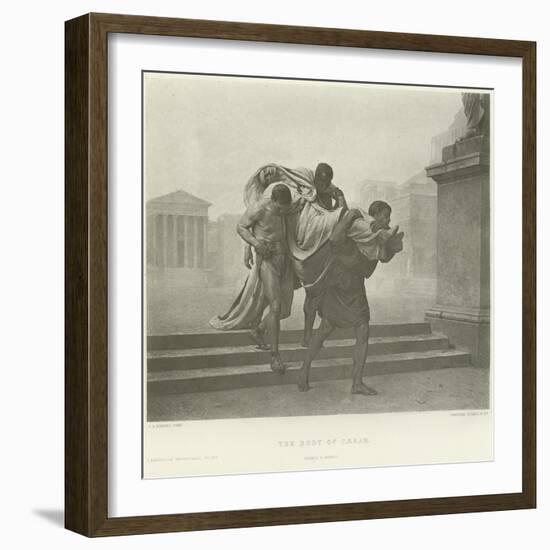 The Body of Caesar-Jean-Andre Rixens-Framed Giclee Print